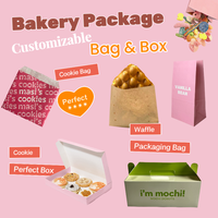 Sacs en papier personnalisés pour biscuits, pochettes en papier de boulangerie résistantes à la graisse pour l'emballage de biscuits, pâtisseries et en-cas, sacs en papier ciré pour friandises