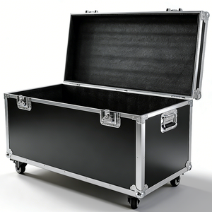 Fourniture d'usine de Ningbo équipement de dimension personnalisé étui de transport de protection en aluminium avec roues - Product Image 2