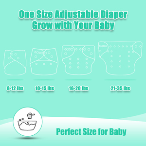 Famicheer Couches lavables modernes réutilisables pour bébé, en tissu ajusté, type pull-up - Product Image 4