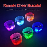 Bracelet à fixation magnétique 15 couleurs télécommandé, accessoires de concert lumineux LED pour fans de célébrités, logo personnalisé