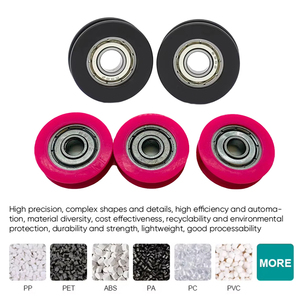 Tùy chỉnh Nhựa Nylon ABS/PA66/PP/PC CNC gia công rãnh dây con lăn vành đai tròn ròng rọc bánh xe ròng rọc với vòng bi - Product Image 2