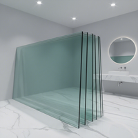 Verre trempé trempé incurvé clair pour la construction de 4mm-12mm d'épaisseur pour les applications d'escalier extérieur de salle de bain de toit de porte de fenêtre