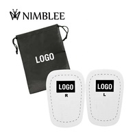 Mini protège-tibias vierges en plaque thermoplastique pour sublimation, à découpe facile et conception personnalisée, pour support de mollet de football à pressage à chaud