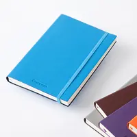 Özelleştirilebilir baskı logosu planlayıcısı ciltli dergiler A5 Pu deri iş notebook elastik