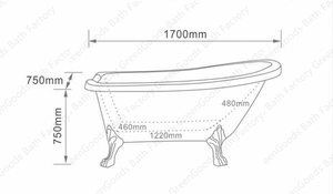 Bañera pequeña con patas de <span class=keywords><strong>gallo</strong></span>, color rosa, para Malasia - Product Image 5