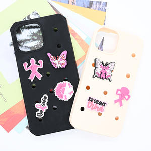 HY 2026 Nuevos dijes para zuecos <span class=keywords><strong>de</strong></span> PVC para la lucha contra el cáncer, con concienciación sobre el cáncer <span class=keywords><strong>de</strong></span> <span class=keywords><strong>mama</strong></span>, dijes <span class=keywords><strong>de</strong></span> lazo rosa a granel para zuecos - Product Image 3