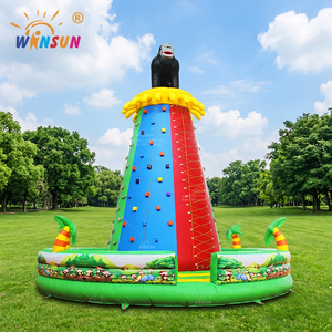 WINSUN Jeux sportifs gonflables pour enfants Mur d'escalade en forme de gorille en PVC Parcours d'obstacles gonflable - Product Image 1