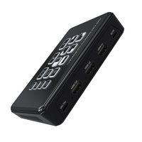 SOFLY Commutateur vidéo HDMI 2 entrées 1 sortie, capture vidéo/audio OBS, commutateur vidéo HDMI pour diffusion en direct