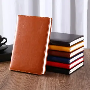 Custom PU Leather Note Book Printing Hardcover Journal Agenda Notebook For Work