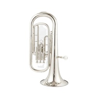 Silver Plated Brass Body Stainless Steel Piston Valves Instrument Baritone Horn