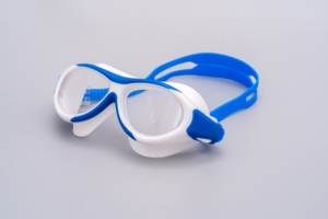 Lunettes de natation pour enfants, lunettes de natation étanches anti-buée à monture divisée, sangle élastique en tissu et silicone, lunettes de natation transfrontalières - Product Image 4