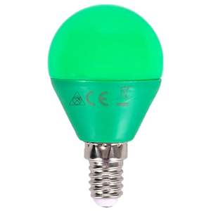 Bombilla LED G45 Verde E14 4W, Bajo Consumo, Luz Decorativa, Ideal para Ambientar Espacios y Crear Efectos Visuales. - Product Image 1