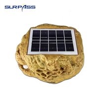 Haut-parleur solaire SG415G à détection de présence humaine, haut-parleur imperméable pour pelouse, pierre, villa, parc, jardin, haut-parleur extérieur