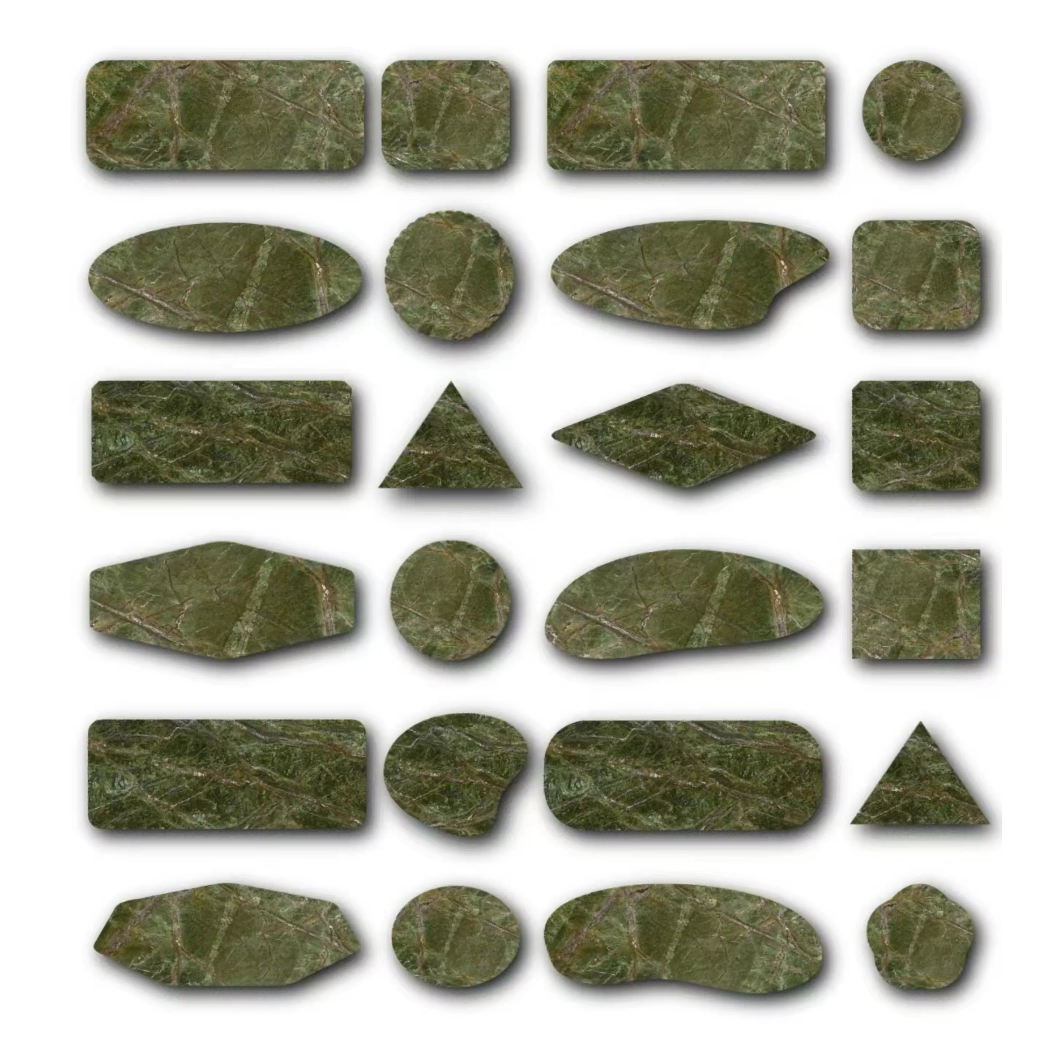 Regenwald grüne Marmorplatten Fliesenteile Blöcke 100 % Naturmarmor große Plattenboden poliert / geschliffen Regenwald grüner Steinablage