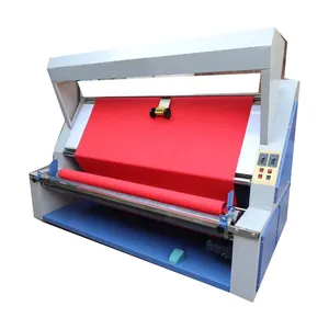 Otomatik tekstil haddeleme makinesi bez sarıcı rulodan ruloya/kumaş sarma katlama kesme makinesi/kumaş sarıcı