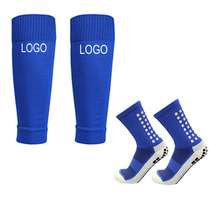 Deportes Protector Fútbol Grip Calcetines Manga Personalizado <span class=keywords><strong>Espinilleras</strong></span> Adultos Fútbol Pierna Calcetín Manga - Product Image 1