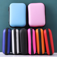 Pochette de rangement pour accessoires numériques en EVA multicolores, étanche, rigide, avec fermeture éclair, pour écouteurs et chargeur