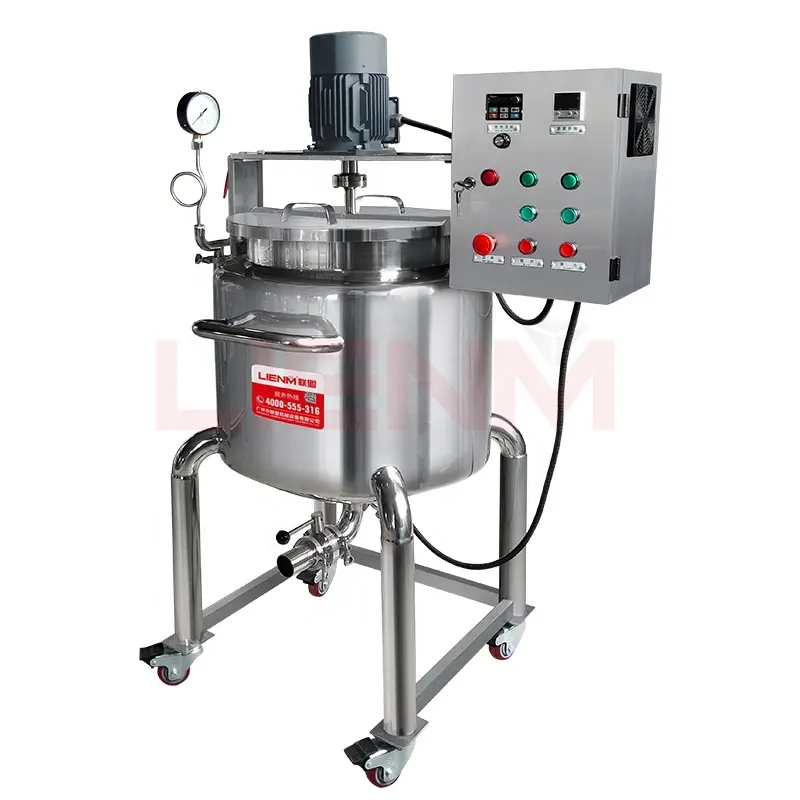 Customized 60L 100L 200L Homogenizer High Shear Mixer Tank Silverson Mixer Homogenizer Machine to Make Detergent Alcohol Gel