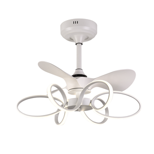 ขายส่งการปรับแต่งเมาท์ในร่ม Led 220V ไฟพัดลมเพดานสีขาว - Product Image 2