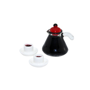 Miniatura de Cafetera para Casa de Muñecas, Accesorio de Juguete para Escenas de Comida, Modelo D119 - Product Image 1