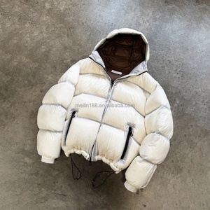 Custom Design Fashion Streetwear Bubble Fluffy Down Coat Zip up Puffer <b>Jackets</b> <b>Men</b> High Quality Bubble Fluffy Puffer Down <b>Jacket</b> - Product Image 1