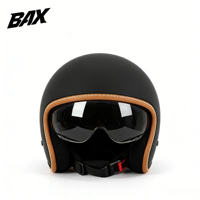 Casque de moto rétro demi-face, casques de moto vintage pour hommes et femmes, casque de scooter unisexe pour l'été, blanc, certifié DOT