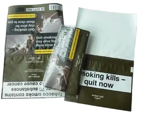 Kunden spezifischer 30g Rolling Tobacco Pouch aus Kunststoff mit Klebstoff