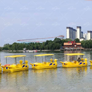 Bote Eléctrico Tipo <span class=keywords><strong>Pato</strong></span> de 5 Plazas, Yate Deportivo Estable para <span class=keywords><strong>Pesca</strong></span>, Adultos y Niños, Material PE, Batería, Bote de Remo para Lagos - Product Image 1