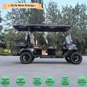 Nuevo Diseño, Carro de <span class=keywords><strong>Golf</strong></span> Todoterreno Negro con Llantas de 14 Pulgadas, 6 Asientos, Batería de Litio de 72V, Certificado CE, Alcance de 90 km, Venta al Por Mayor - Product Image 4