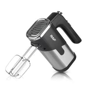 RAF Hot Sale Bakery Dough Mixer Egg Beater Whisk 5 Speeds Hand Mixer Cake Electric Food Mixers