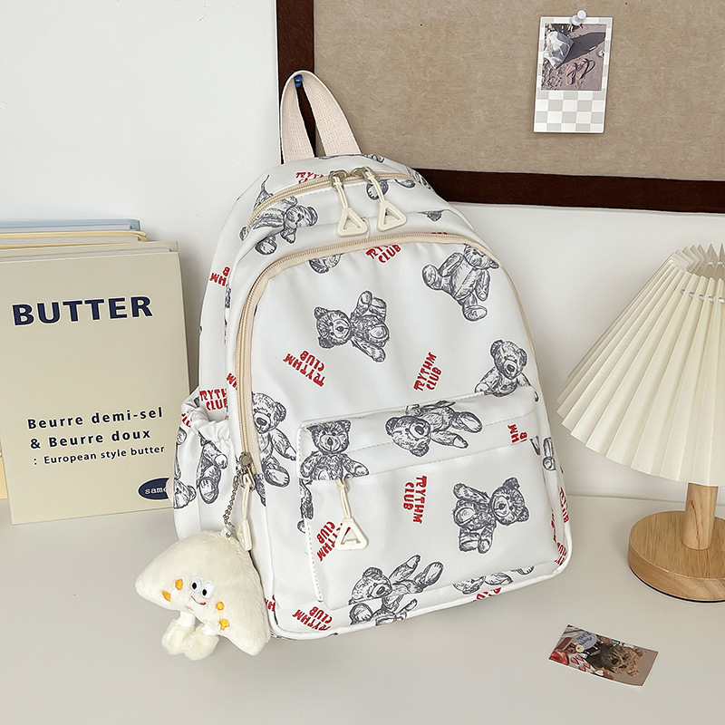 off-white with red ribbon