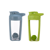 Bouteille shaker de protéines sportive personnalisée 550 ml sans BPA, écologique, portable, en plastique, pour la salle de sport, gobelet à eau directe