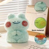 Boîte Mystère Figurine Mystère Lumineuse en Éco-résine, Chat Animal Zen, Mignonne Kawaii, Ornement de Bureau, Cadeau, Vente en Gros, Personnalisable