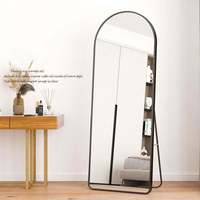 Espejo de cuerpo entero con iluminación LED, inteligente, independiente, con marco, para baño, sala de estar, hogar