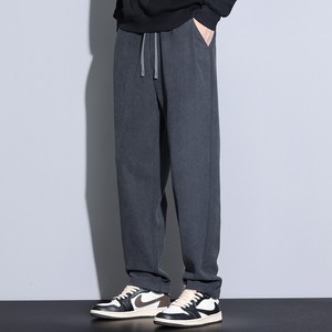 Pantaloni Dritti da <span class=keywords><strong>Uomo</strong></span> in Tessuto Waffle, Sottili Estivi, Casual Elasticizzati, Stile Sportivo Giovanile Americano di Tendenza - Product Image 3