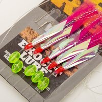 Hameçon bionique transfrontalier en peau de poisson, fil de soie coloré, montage SABIKI à 5 hameçons anti-emmêlement, pêche en mer, pêche en bateau, mandarin