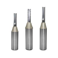 LIVTER 3F TCT Mata Bor Router Lurus Baja Tungsten Alat Pemotong Ukiran Kayu untuk Membuat Alur/Mengebor/Memangkas