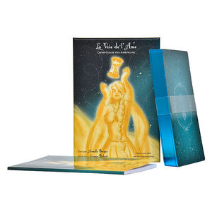 <span class=keywords><strong>Anges</strong></span> et Ancêtres de Vie de Passe Rose Champignon Personnalisé 44 Messages d'amour Starseed Round oracle Cards Printing with Box Tarot Card - Product Image 3