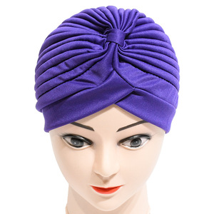 Turban froissé pour femmes, foulard en coton musulman, couvre-chef islamique, Hijab, enveloppes de tête, <span class=keywords><strong>Bonnet</strong></span> indien, nouvelle collection - Product Image 6