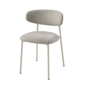 Ensemble de 2 chaises de salle à manger modernes en tissu pour la maison DB Ingram Contemporary Grey Finish Side Chair - Product Image 1
