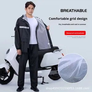 Factory Direct Sales Boys Split <strong>Raincoat</strong> Suit Full Body Waterproof Anti-Heavy Rain Reflective Strip Hiking Protection Oxford - Product Image 4