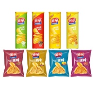 Keripik Kentang Rasa Lemon Madu 60G Produsen OEM Camilan Goreng Tekstur Renyah