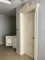 Ensemble de portes de ferme victoriennes en chêne massif sculpté à la main, porte battante classique avec design de modèle 3D, directement de l'usine