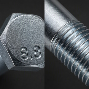 Vis hexagonale DIN933 certifiée <span class=keywords><strong>ISO</strong></span> 898-1, grade 8.8, filetage complet, acier au carbone zingué, M6-M30, expédition d'échantillons <span class=keywords><strong>en</strong></span> 48h - Product Image 4