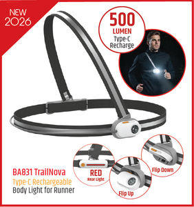 Gilet réfléchissant avec éclairage LED avant/arrière, rechargeable par USB, indice de protection IP55, angle de faisceau de 180°, sécurité pour la randonnée, les sports de plein air, la course à pied - Product Image 2