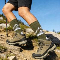 Chaussettes de sport d'extérieur fines, respirantes, à séchage rapide, tricotées par compression, anti-bactériennes, motif 3D, unisexe, soulagent la fatigue des jambes, favorisent la circulation