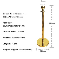 Barrière de contrôle des foules Contrôle des foules Tapis rouge Queue Poteaux Stand Ceinture Barrière Stanchion