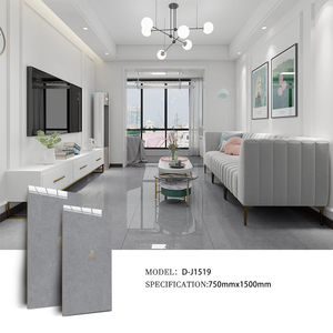 กระเบื้องหินอ่อนสีขาวเงาขนาด 750*1500 มม. สำหรับปูพื้นและผนังภายในบ้าน ห้องนั่งเล่น ขายส่งจากโรงงาน - Product Image 5