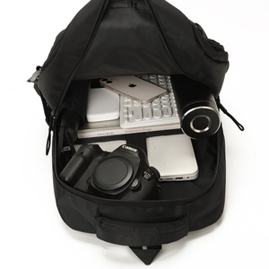 <b>Backpack</b> 15 Inches Unisex Lightweight Travel <b>Backpack</b> With Interior Zipper Pocket Solid Color Detachable <b>Strap</b> - Product Image 2