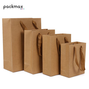 Wedding Birthday Shopping Party Wine Jewelry Eco-Friendly Cardboard Customized Logo <b>Black</b> <b>Small</b> Luxury Gift <b>Bag</b> Lamination - Product Image 5